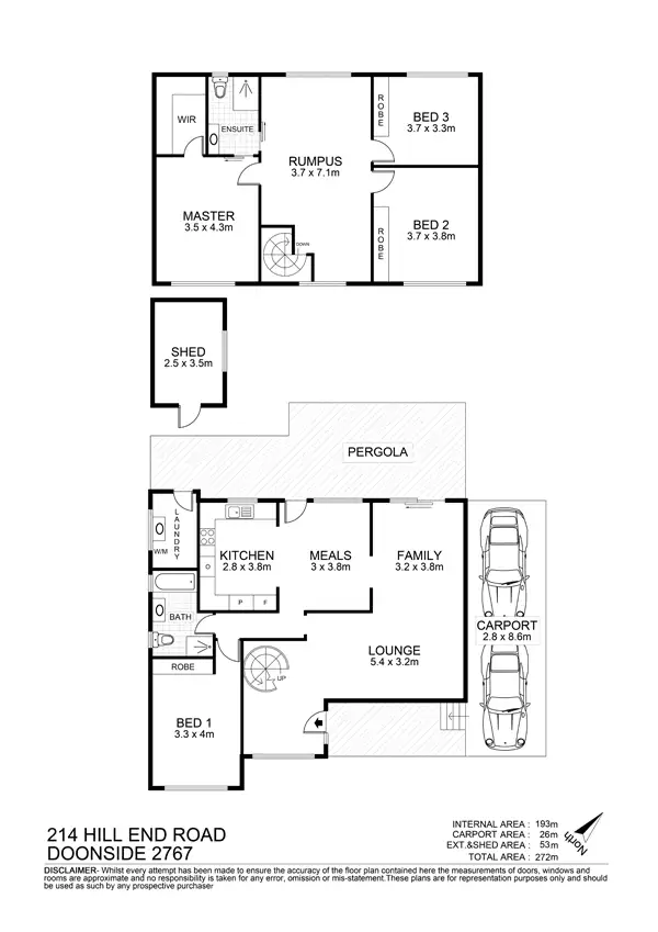Floorplan of Homely house listing, 214 Hill End Road, Doonside NSW 2767