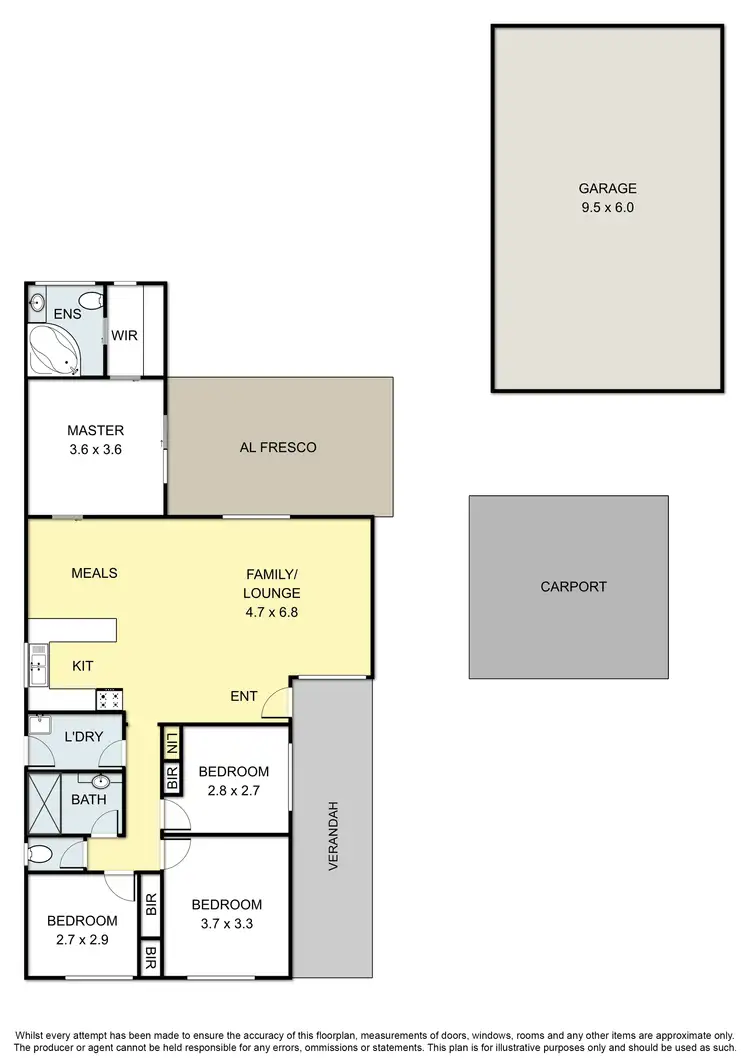 Floorplan of Homely house listing, 14 Cockatoo Drive, Carrum Downs VIC 3201