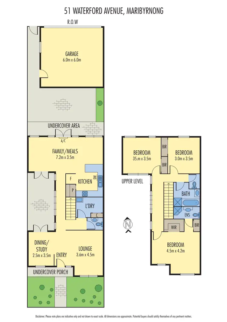 Floorplan of Homely townhouse listing, 51 Waterford Avenue, Maribyrnong VIC 3032