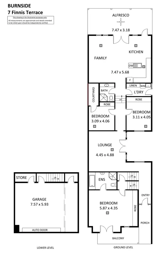Floorplan of Homely house listing, 7 Finniss Terrace, Burnside SA 5066