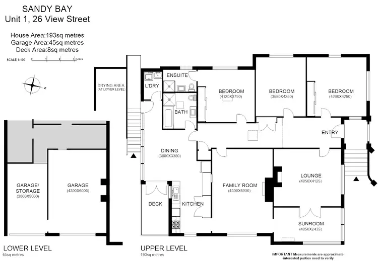 Floorplan of Homely house listing, 1/26 View St, Sandy Bay TAS 7005