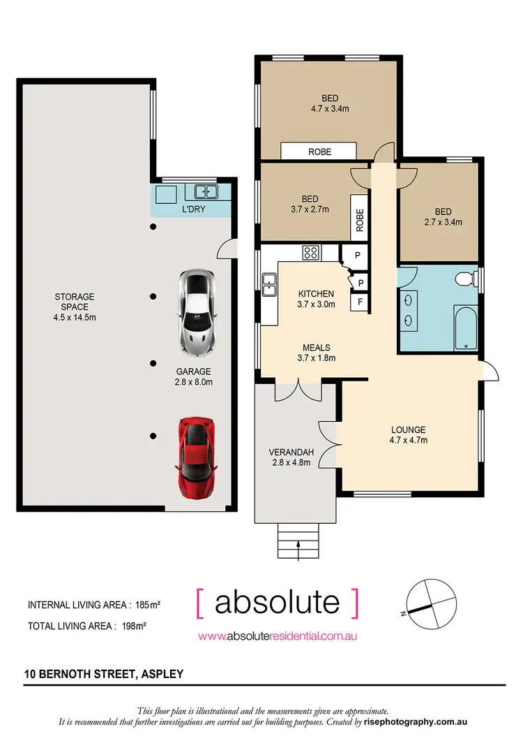 Floorplan of Homely house listing, 10 Bernoth Street, Aspley QLD 4034