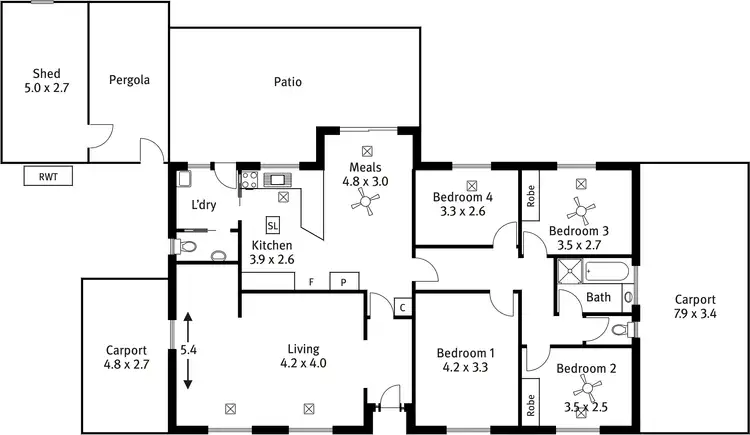 Floorplan of Homely house listing, 1 Nolan Court, Hope Valley SA 5090