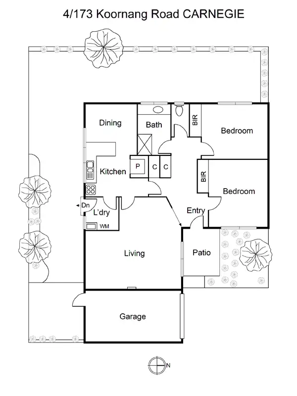 Floorplan of Homely unit listing, 4/173 Koornang Road, Carnegie VIC 3163