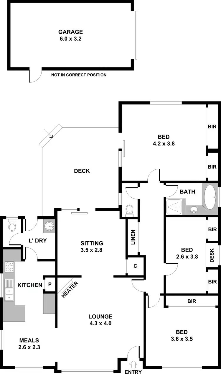 Floorplan of Homely unit listing, 1/92 Mountain Gate Drive, Ferntree Gully VIC 3156