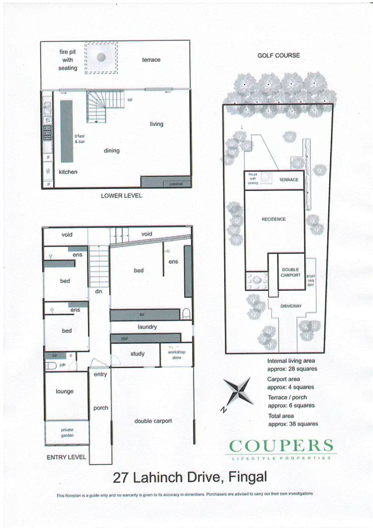 Floorplan of Homely house listing, 27 Lahinch Drive, Fingal VIC 3939