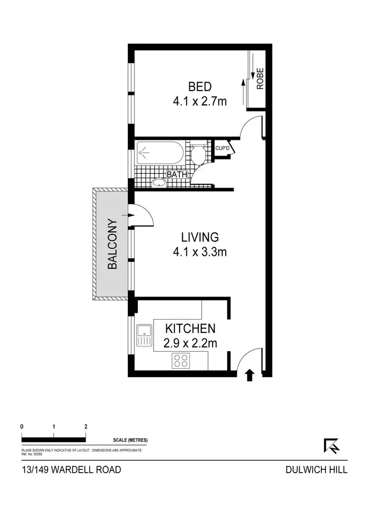 Floorplan of Homely apartment listing, 13/149 Wardell Road, Dulwich Hill NSW 2203