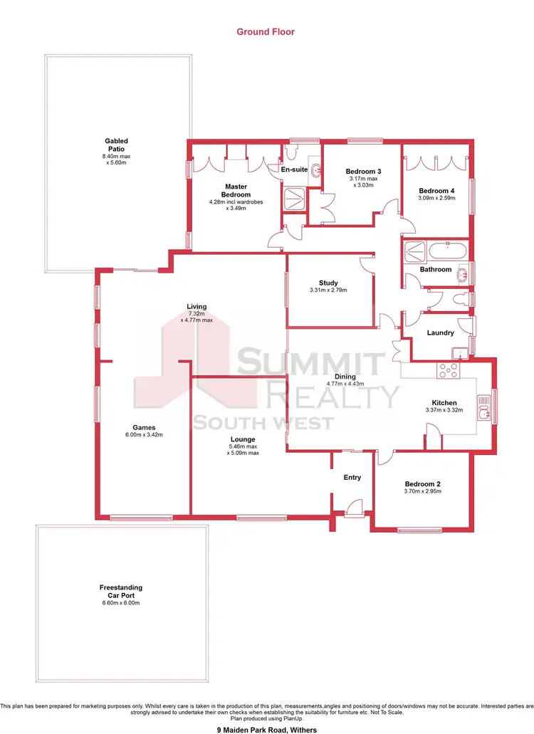 Floorplan of Homely house listing, 9 Maiden Park Road, Withers WA 6230