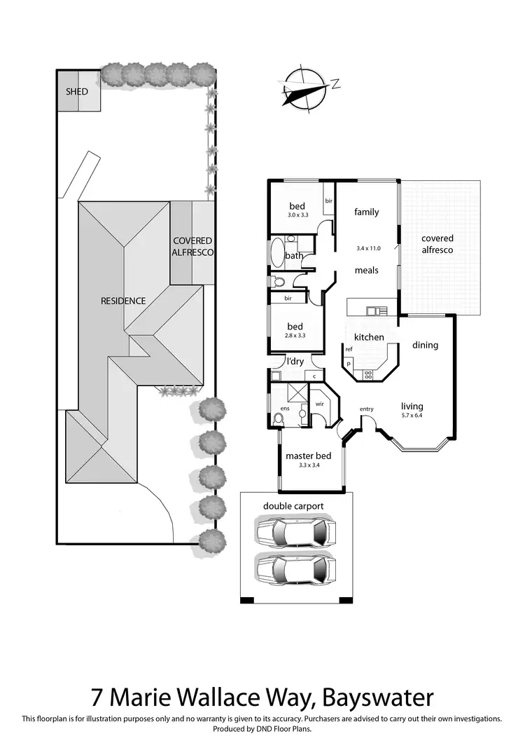 Floorplan of Homely house listing, 7 Marie Wallace Way, Bayswater VIC 3153