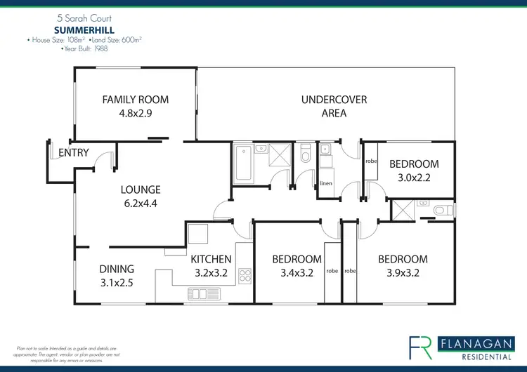 Floorplan of Homely house listing, 5 Sarah Court, Summerhill TAS 7250