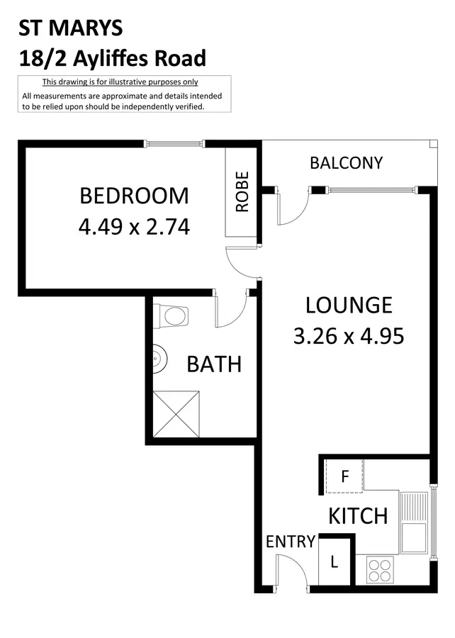 Floorplan of Homely unit listing, 18/2 Ayliffes Road, St Marys SA 5042