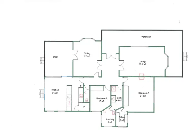 Floorplan of Homely house listing, 35 Nunn Street, Benalla VIC 3672