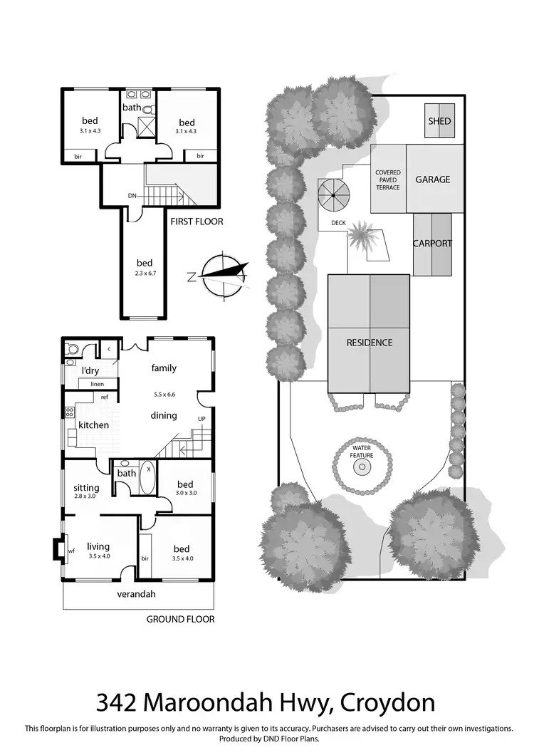 Floorplan of Homely house listing, 342 Maroondah Highway, Croydon VIC 3136