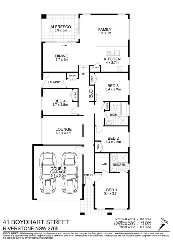 Floorplan of Homely house listing, 41 Boydhart Street, Riverstone NSW 2765