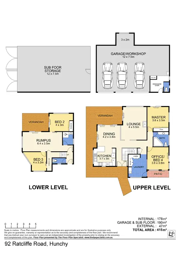 Floorplan of Homely rural property listing, 92 - 102 Ratcliffes Road, Hunchy QLD 4555