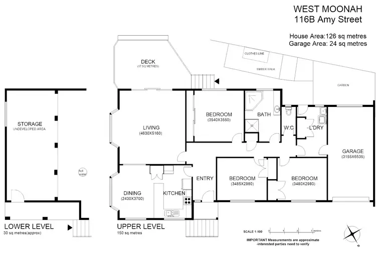 Floorplan of Homely townhouse listing, 2/116 Amy Street, West Moonah TAS 7009