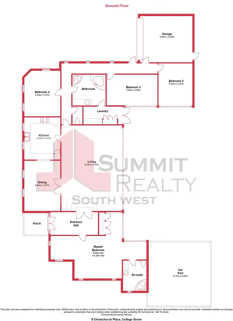 Floorplan of Homely house listing, 5 Christchurch Place, College Grove WA 6230