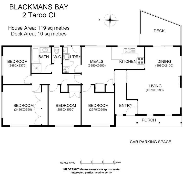 Floorplan of Homely house listing, 2 Taroo Ct, Blackmans Bay TAS 7052