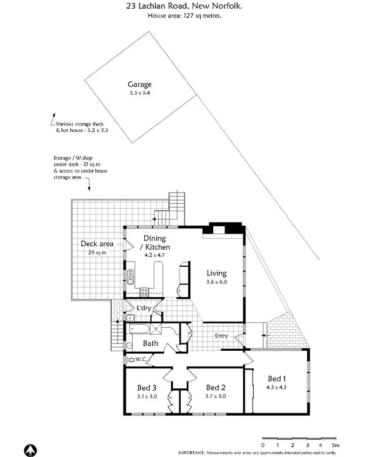 Floorplan of Homely house listing, 23 Lachlan Rd, New Norfolk TAS 7140