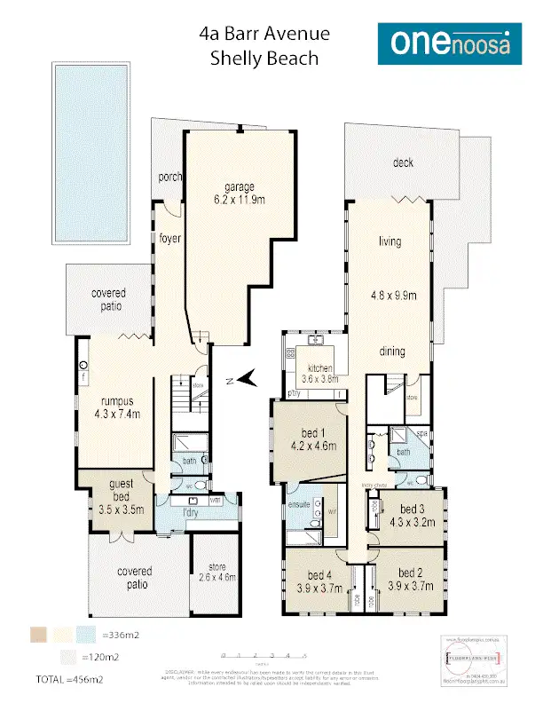 Floorplan of Homely house listing, 4A Barr Ave, Shelly Beach QLD 4551