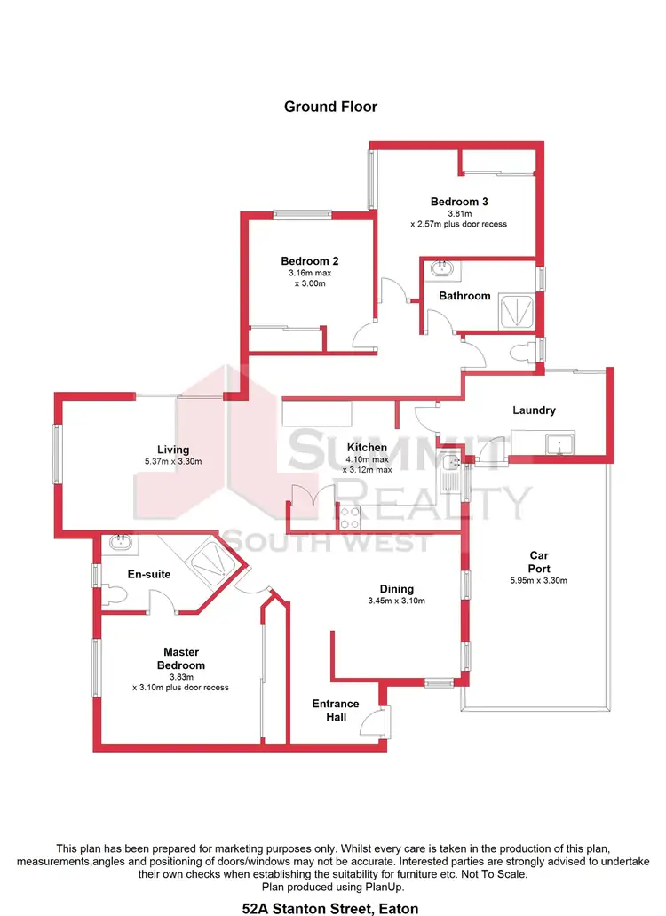 Floorplan of Homely unit listing, 52A Stanton Street, Eaton WA 6232