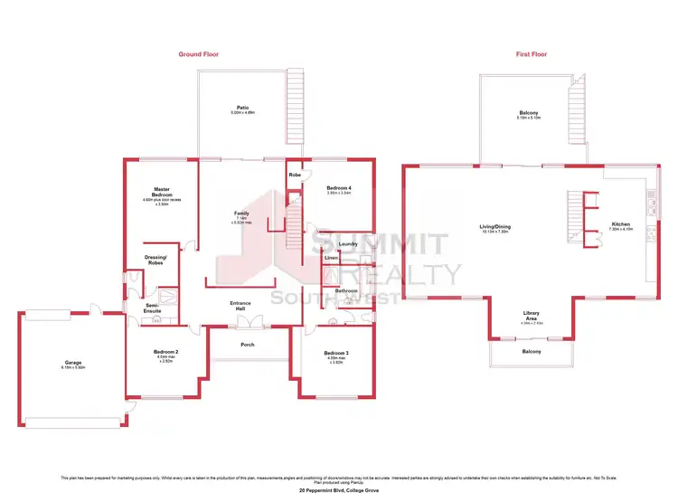 Floorplan of Homely house listing, 20 Peppermint Boulevard, College Grove WA 6230