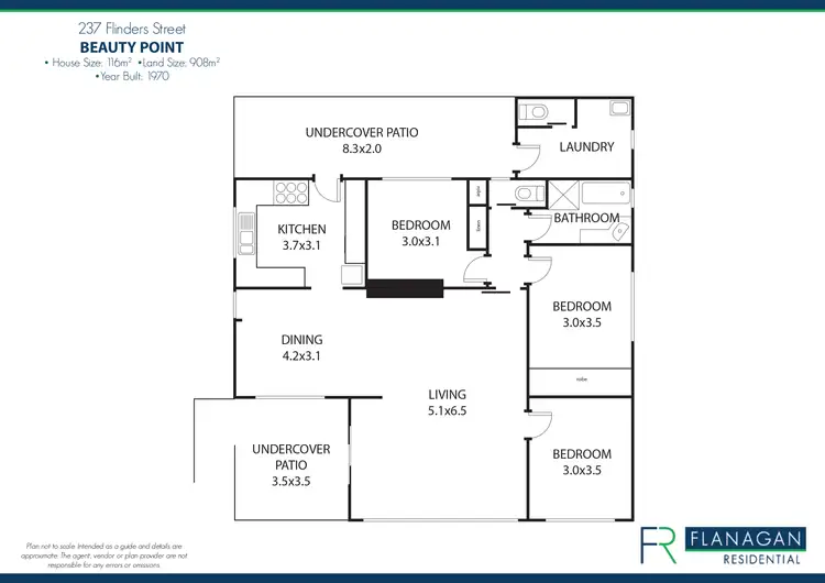 Floorplan of Homely house listing, 237 Flinders Street, Beauty Point TAS 7270
