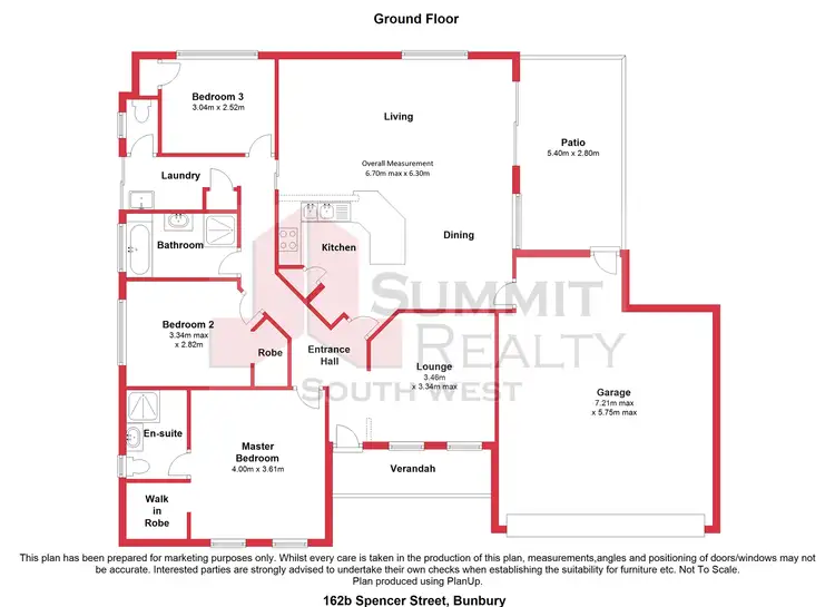Floorplan of Homely unit listing, 162B Spencer Street, South Bunbury WA 6230