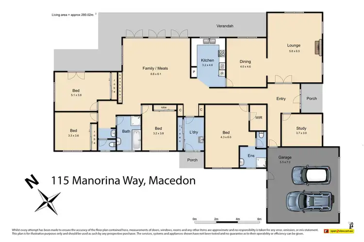 Floorplan of Homely house listing, 115 Manorina Way, Macedon VIC 3440