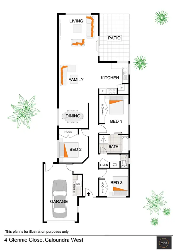 Floorplan of Homely house listing, 4 GLENNIE Close, Caloundra West QLD 4551