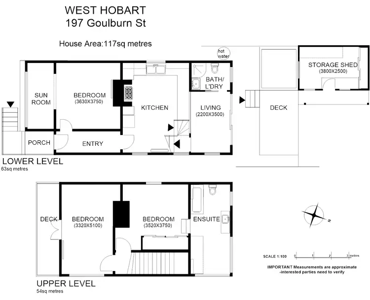 Floorplan of Homely house listing, 197 Goulburn St, West Hobart TAS 7000