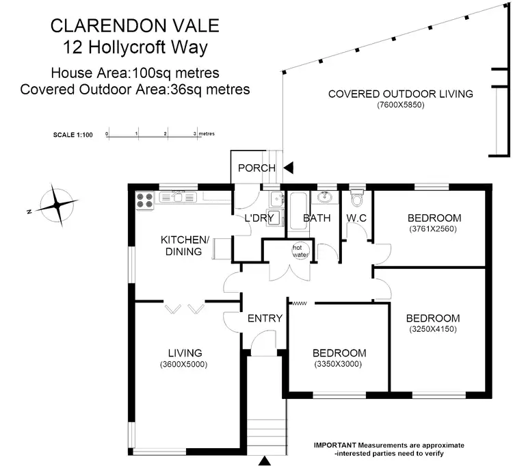 Floorplan of Homely house listing, 12 Hollycroft Way, Clarendon Vale TAS 7019