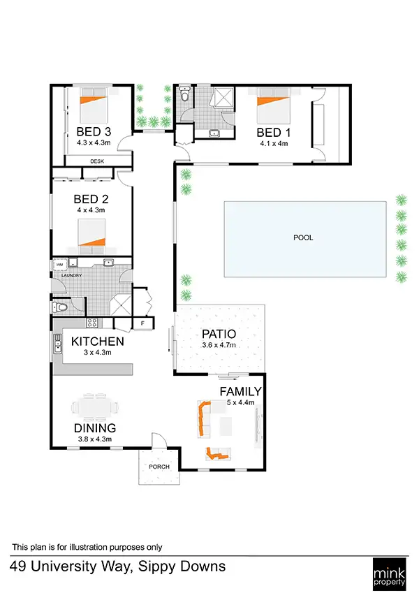 Floorplan of Homely house listing, 49 University Way, Sippy Downs QLD 4556