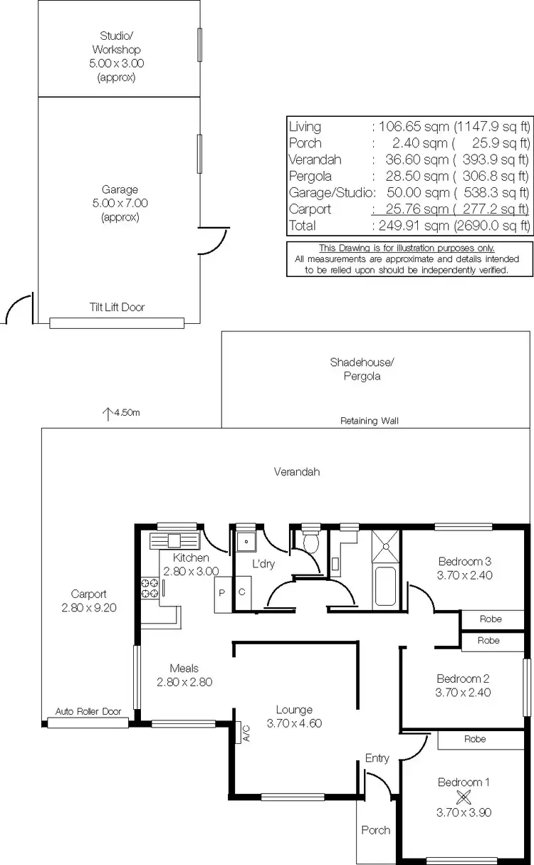 Floorplan of Homely house listing, 37 Far View Crescent, Ridgehaven SA 5097