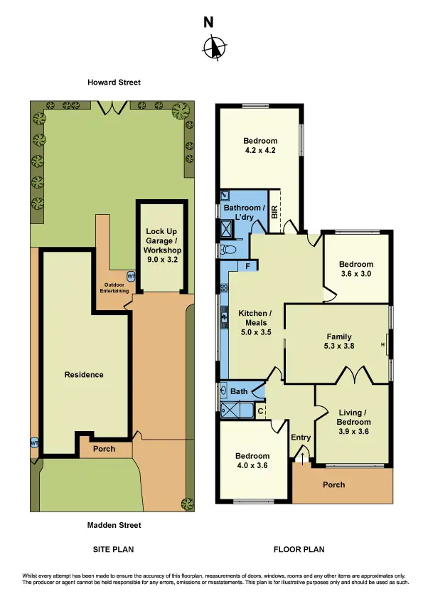 Floorplan of Homely house listing, 46 Madden Street, Maidstone VIC 3012