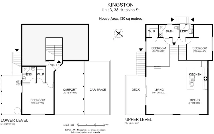 Floorplan of Homely townhouse listing, 2/38 Hutchins Street, Kingston TAS 7050