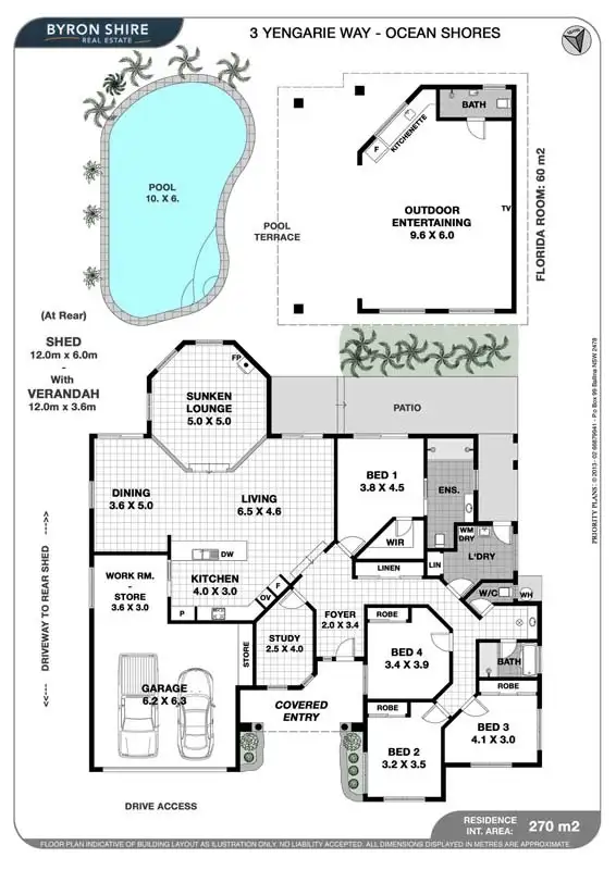 Floorplan of Homely house listing, 3 Yengarie Way, Ocean Shores NSW 2483