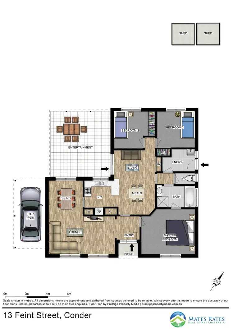 Floorplan of Homely house listing, 13 Feint Street, Conder ACT 2906
