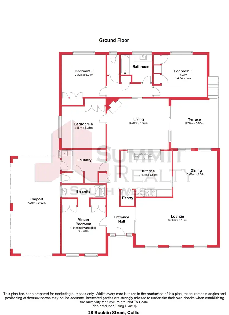 Floorplan of Homely house listing, 28 Bucktin Street, Collie WA 6225