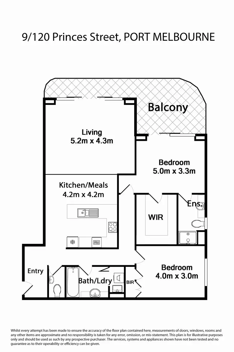 Floorplan of Homely apartment listing, 9/120 Princes Street, Port Melbourne VIC 3207