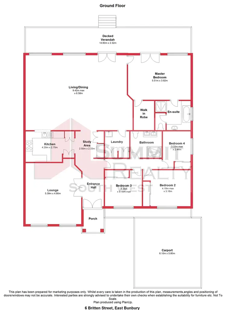Floorplan of Homely house listing, 6 Britten Street, East Bunbury WA 6230