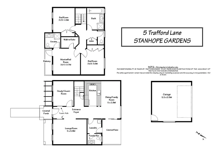 Floorplan of Homely house listing, 5 Trafford Lane St, Stanhope Gardens NSW 2768