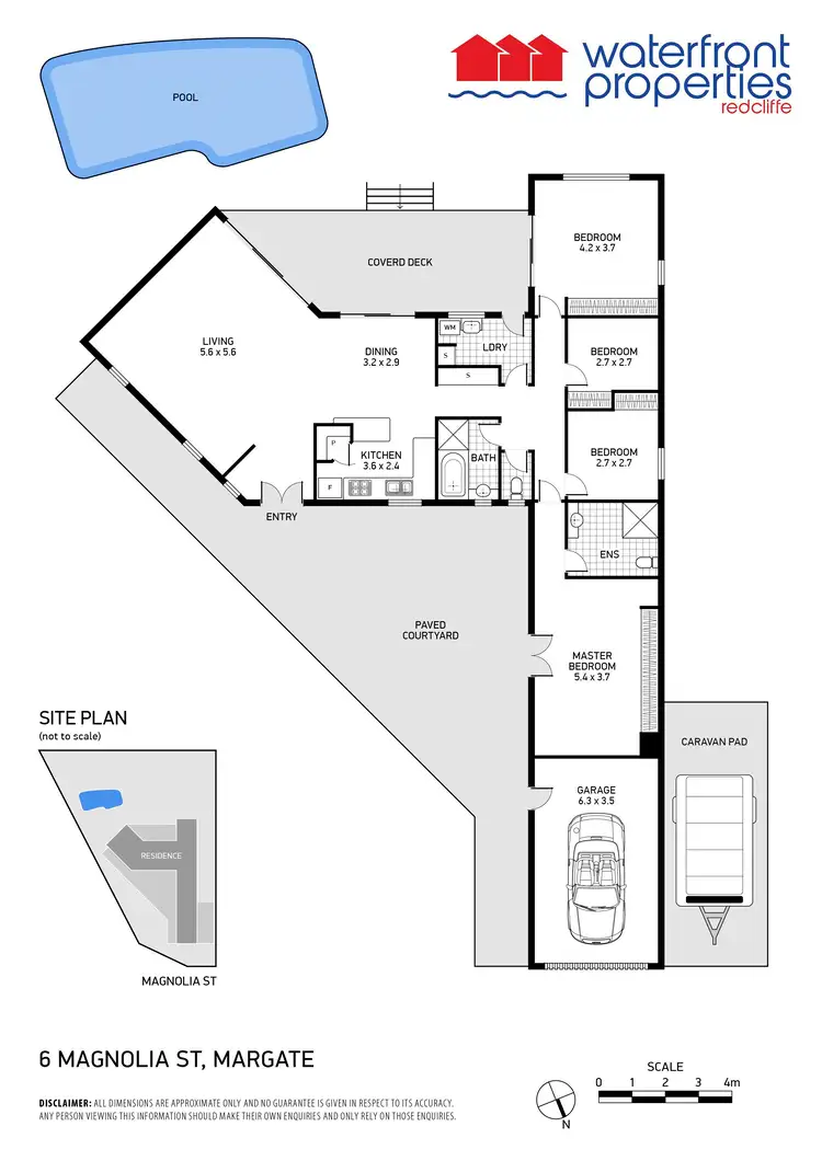 Floorplan of Homely house listing, 6 Magnolia Street, Margate QLD 4019