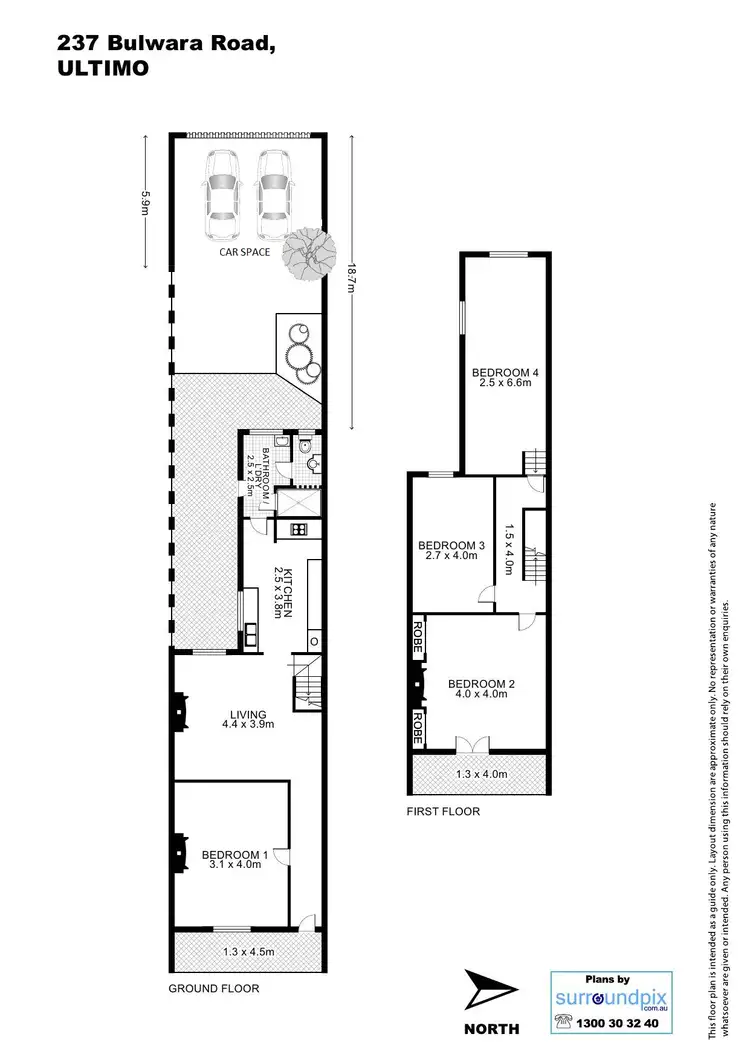 Floorplan of Homely terrace listing, 237 Bulwara Road, Ultimo NSW 2007