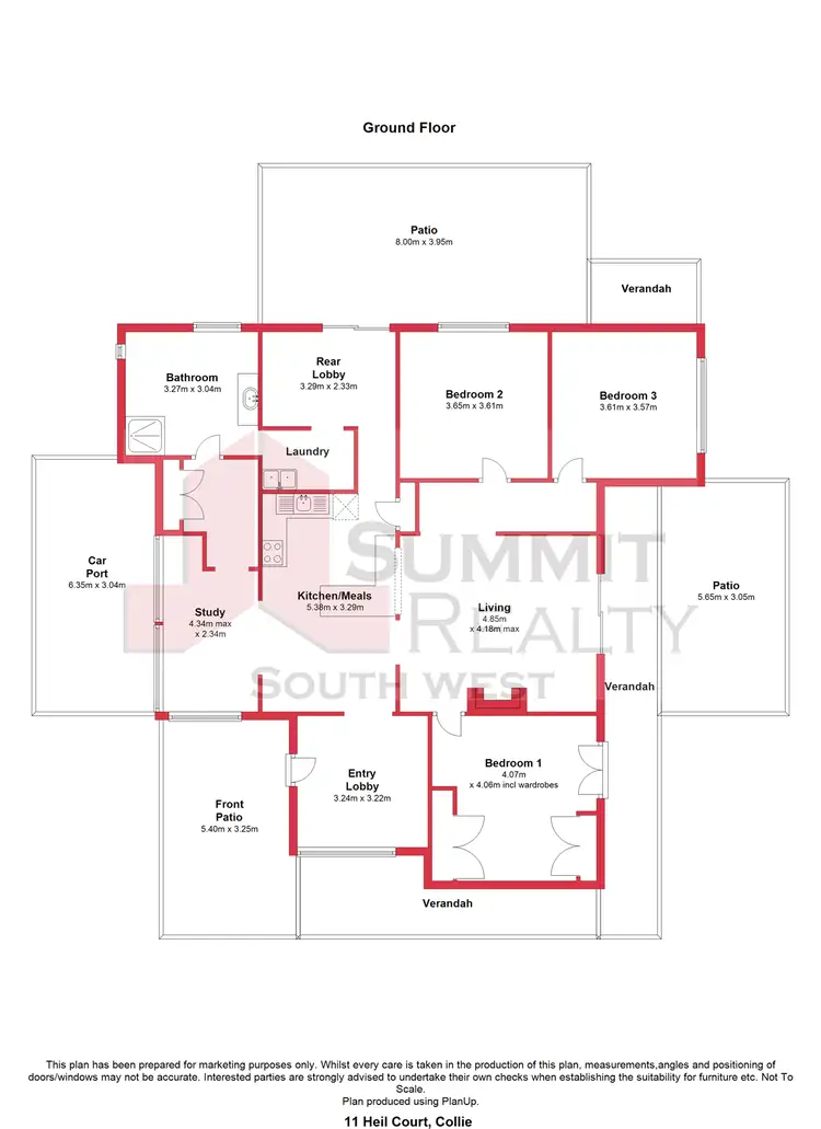 Floorplan of Homely house listing, 11 Heil Court, Collie WA 6225