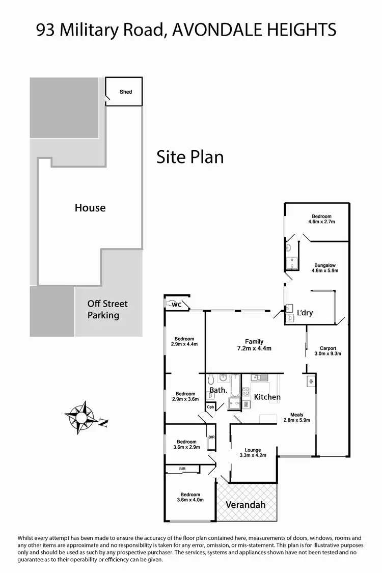 Floorplan of Homely house listing, 93 Military Road, Avondale Heights VIC 3034