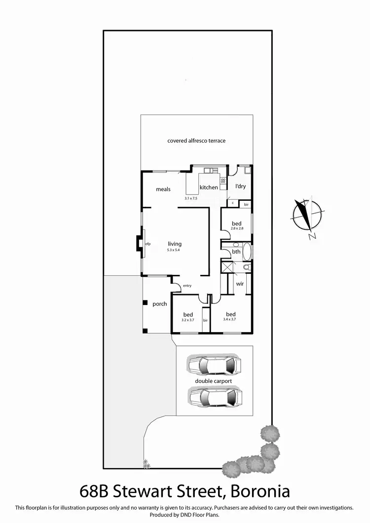 Floorplan of Homely house listing, 68B Stewart Street, Boronia VIC 3155