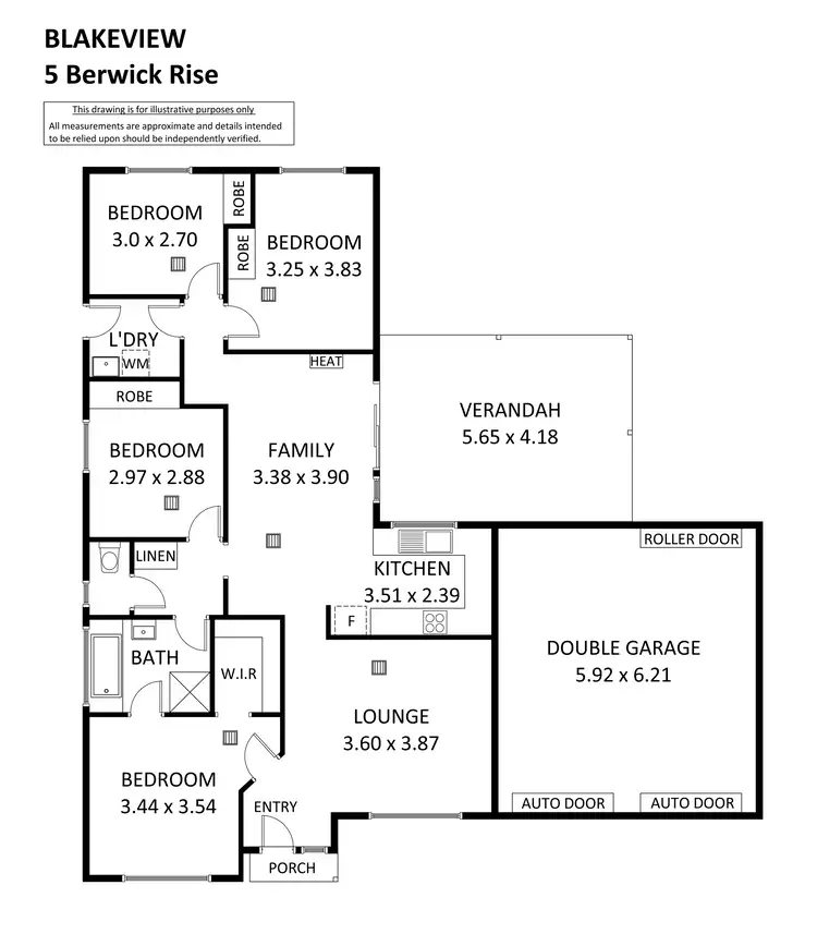 Floorplan of Homely house listing, 5 Berwick Rise, Blakeview SA 5114