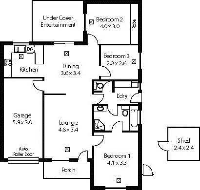 Floorplan of Homely unit listing, 6/1119 Grand Junction Road, Hope Valley SA 5090