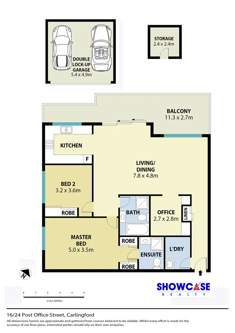 Floorplan of Homely unit listing, 16/24-26 Post Office St, Carlingford NSW 2118